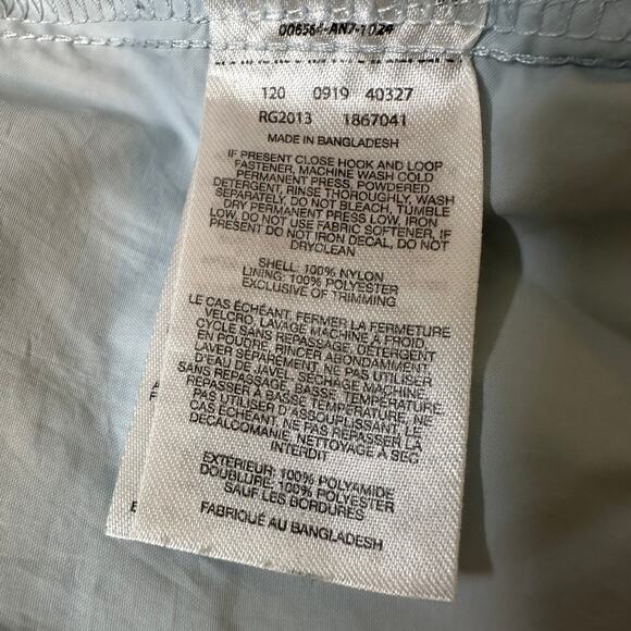 Columbia‎ Girl's Ice Blue Lightweight Rain/Wind Jacket Size Small - Picture 5 of 5